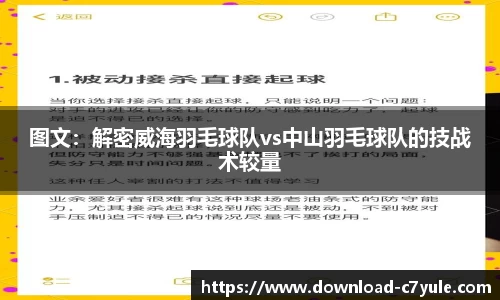 图文：解密威海羽毛球队vs中山羽毛球队的技战术较量